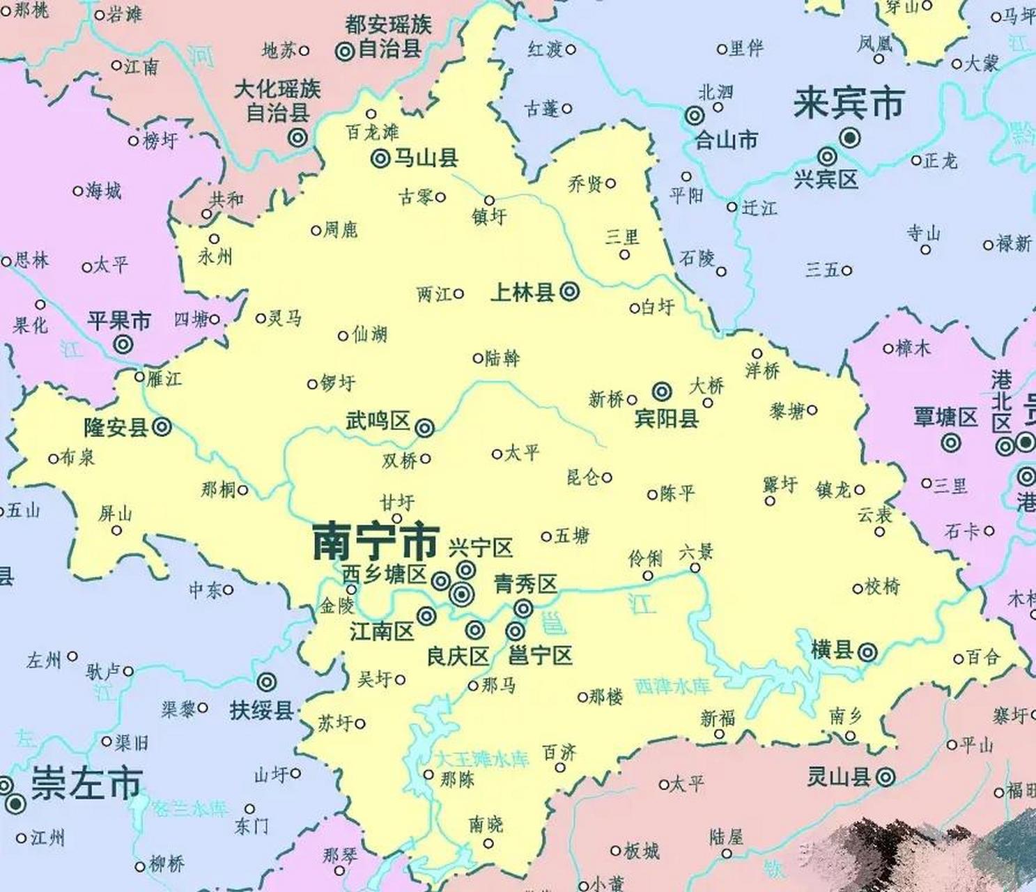 南宁地图