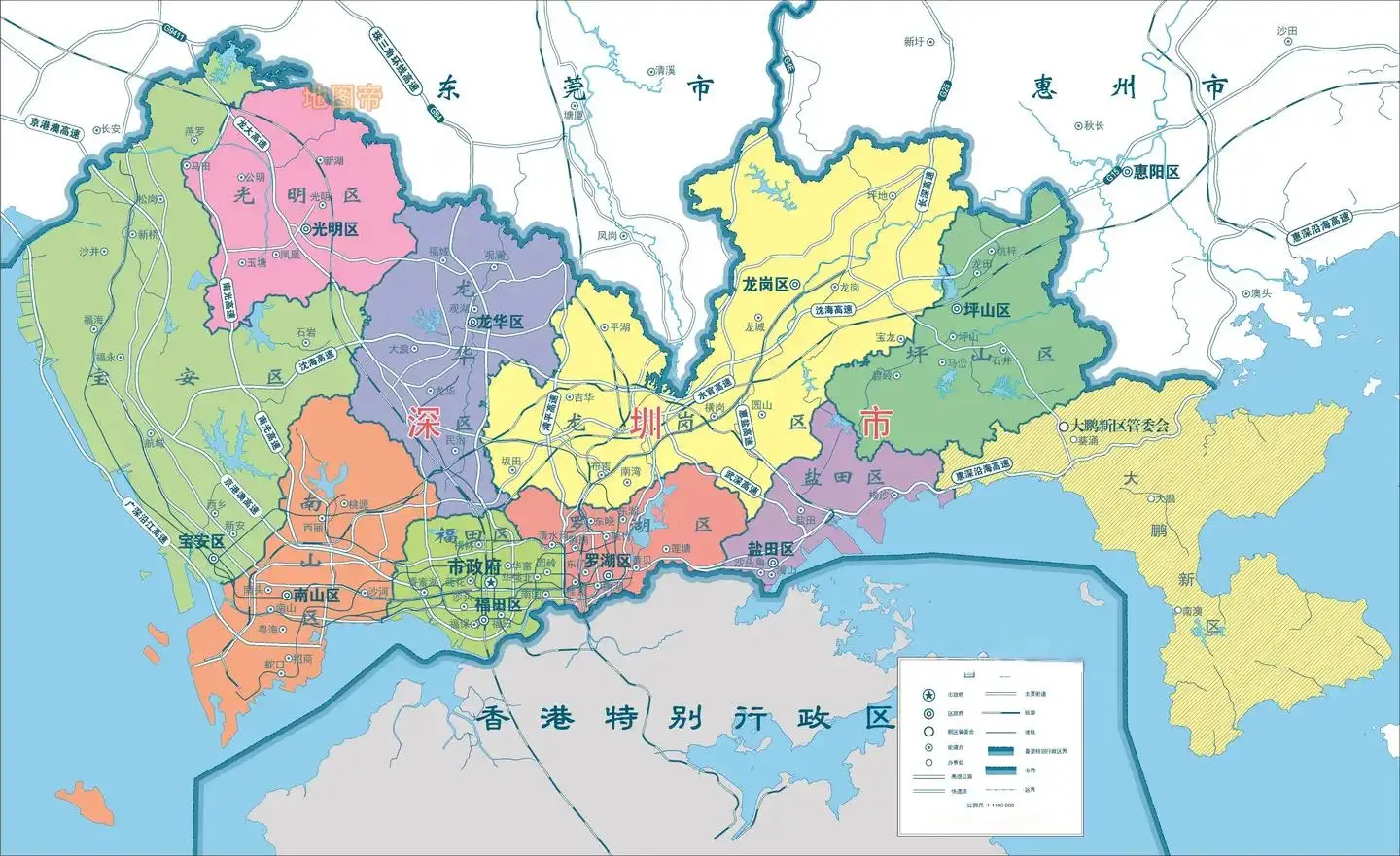 深圳市地图全图