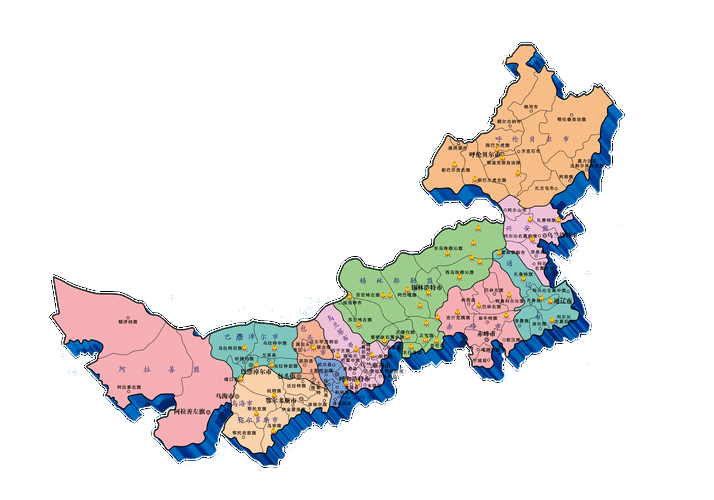 内蒙地图高清版大图