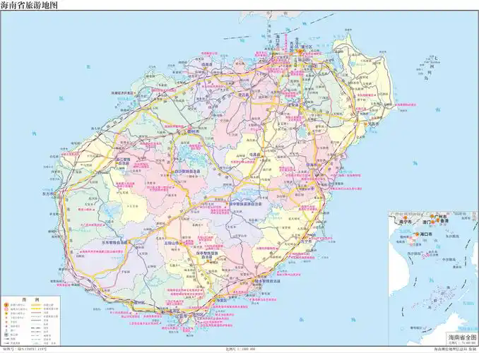海南省地图全图高清