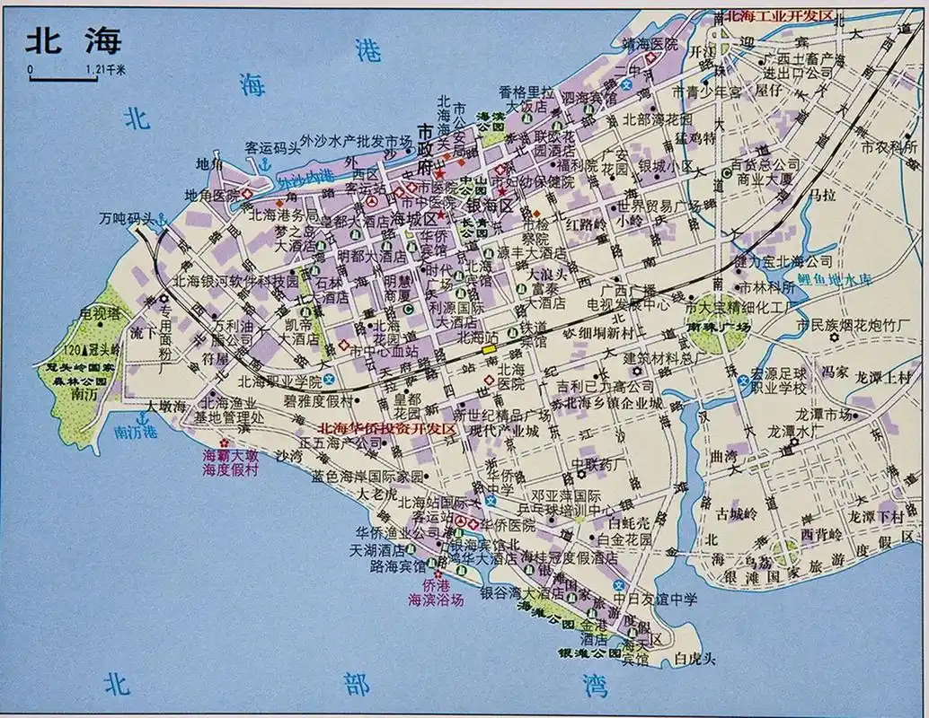 北海地图