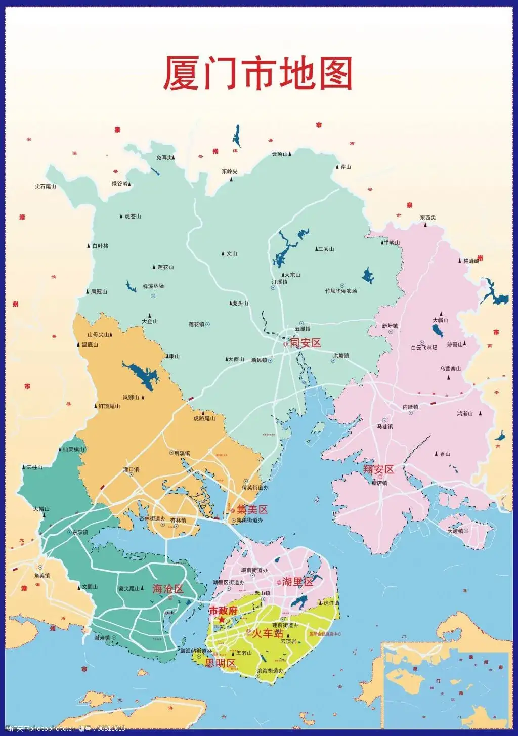 福建厦门地图全图