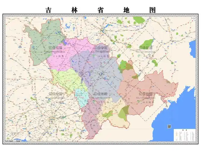 吉林省行政地图