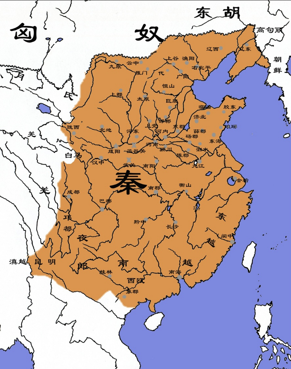 秦朝地图