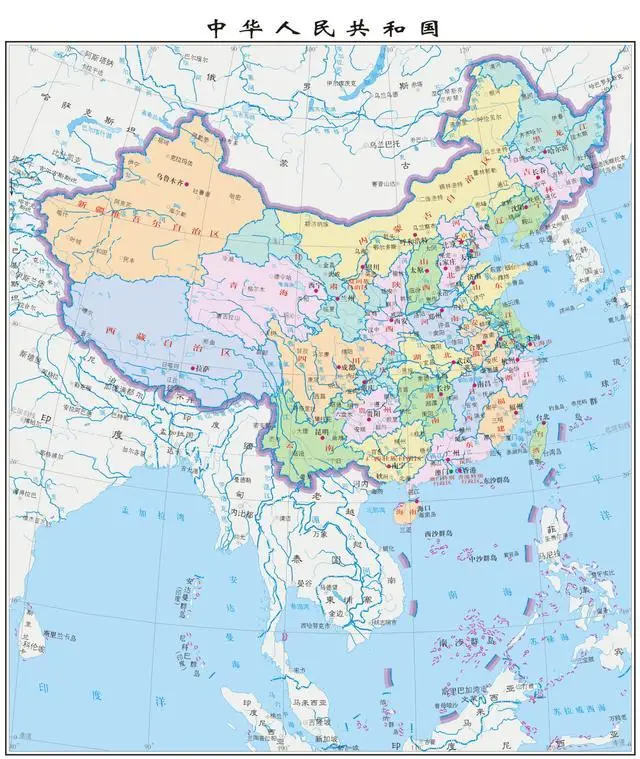 中国各省地图高清版大图