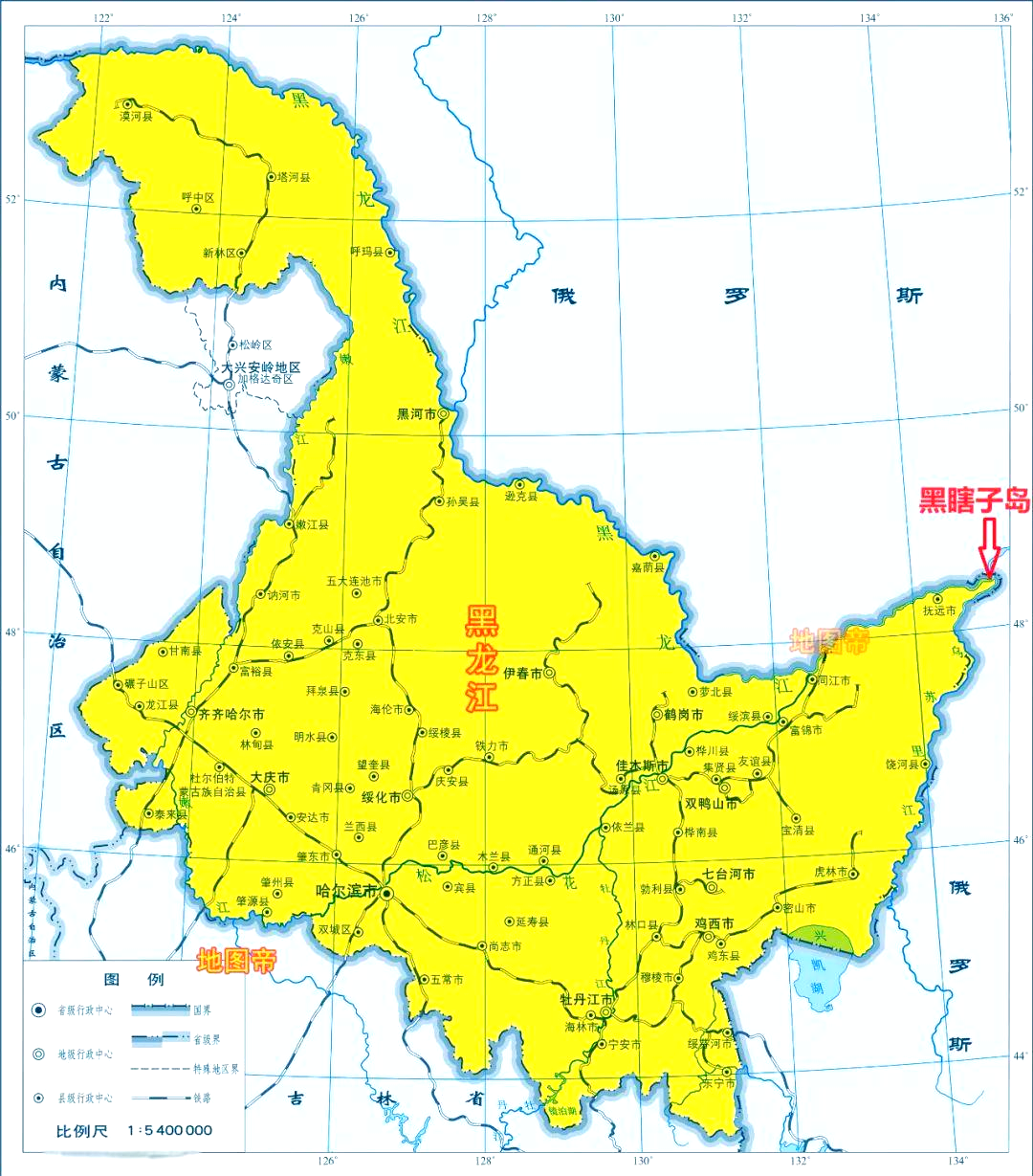 黑龙江佳木斯地图