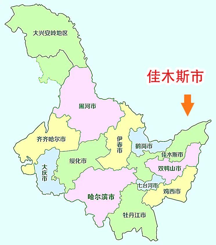黑龙江佳木斯地图
