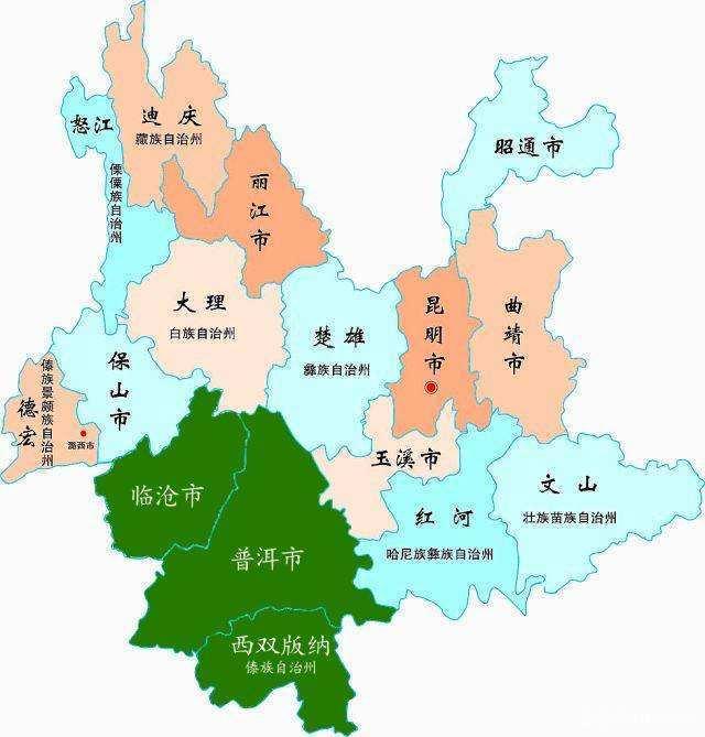 云南省地图