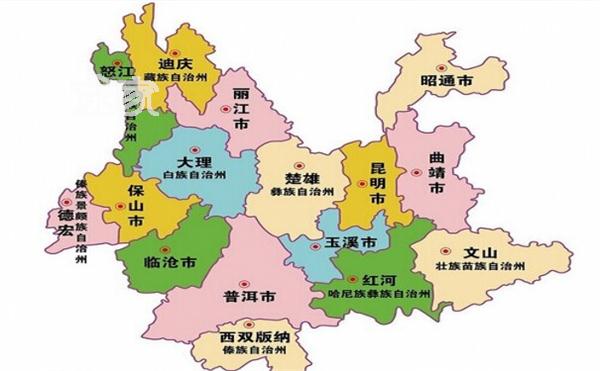 云南地图