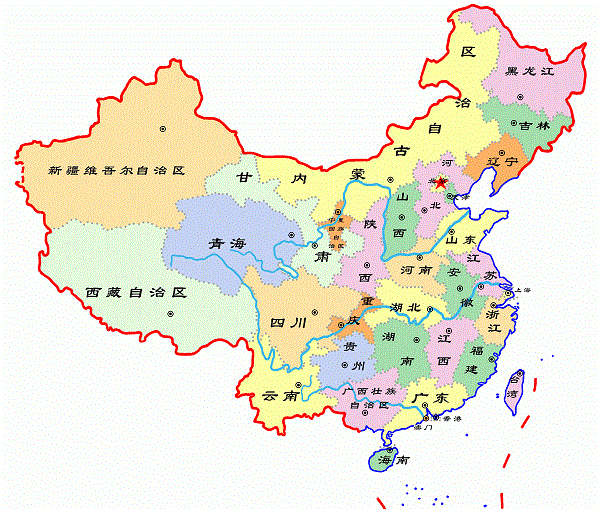 中国地图高清版大图(可放大含各省市)