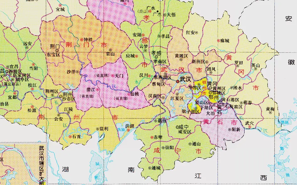 湖北咸宁地图全图