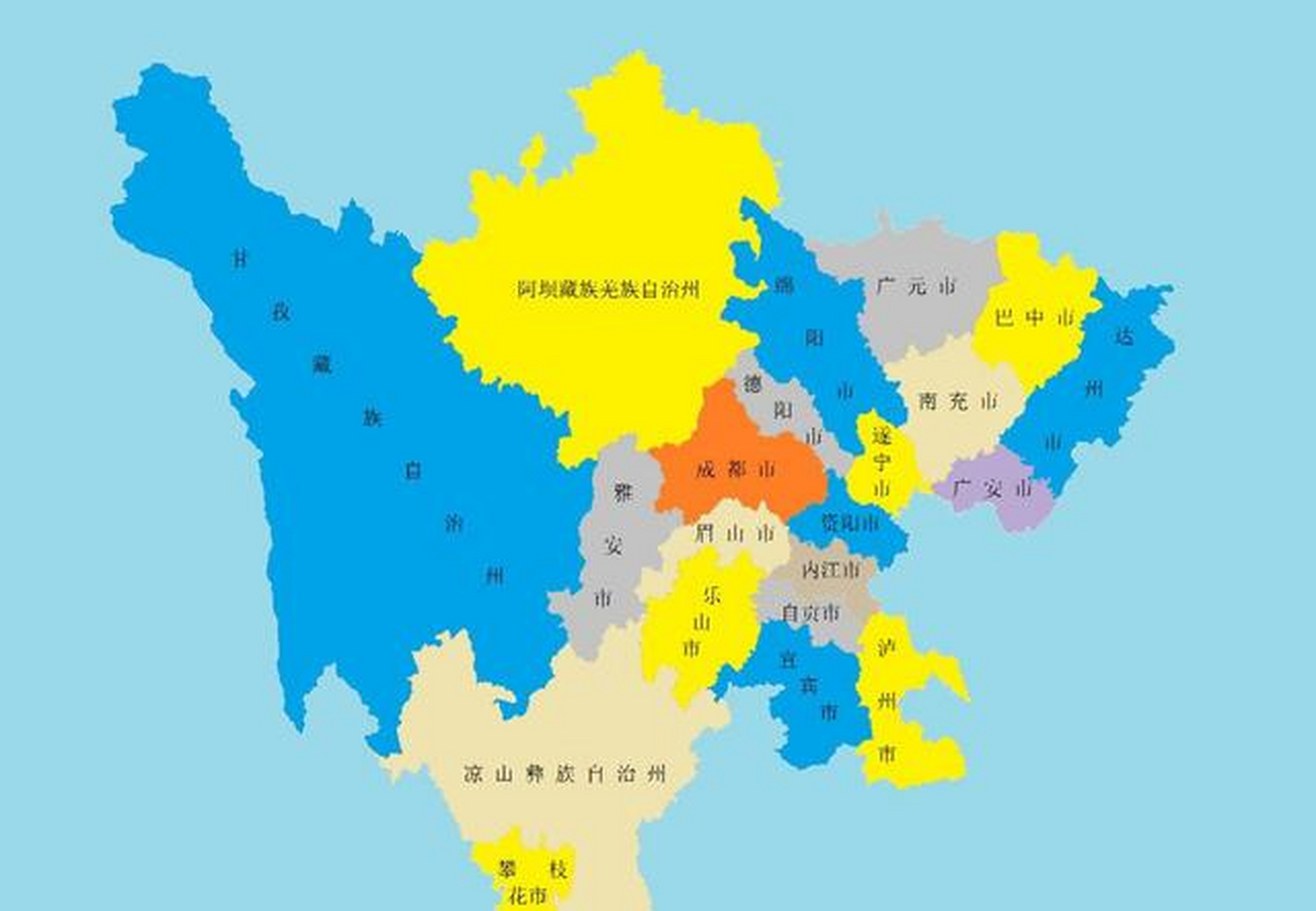 四川地图全图高清版