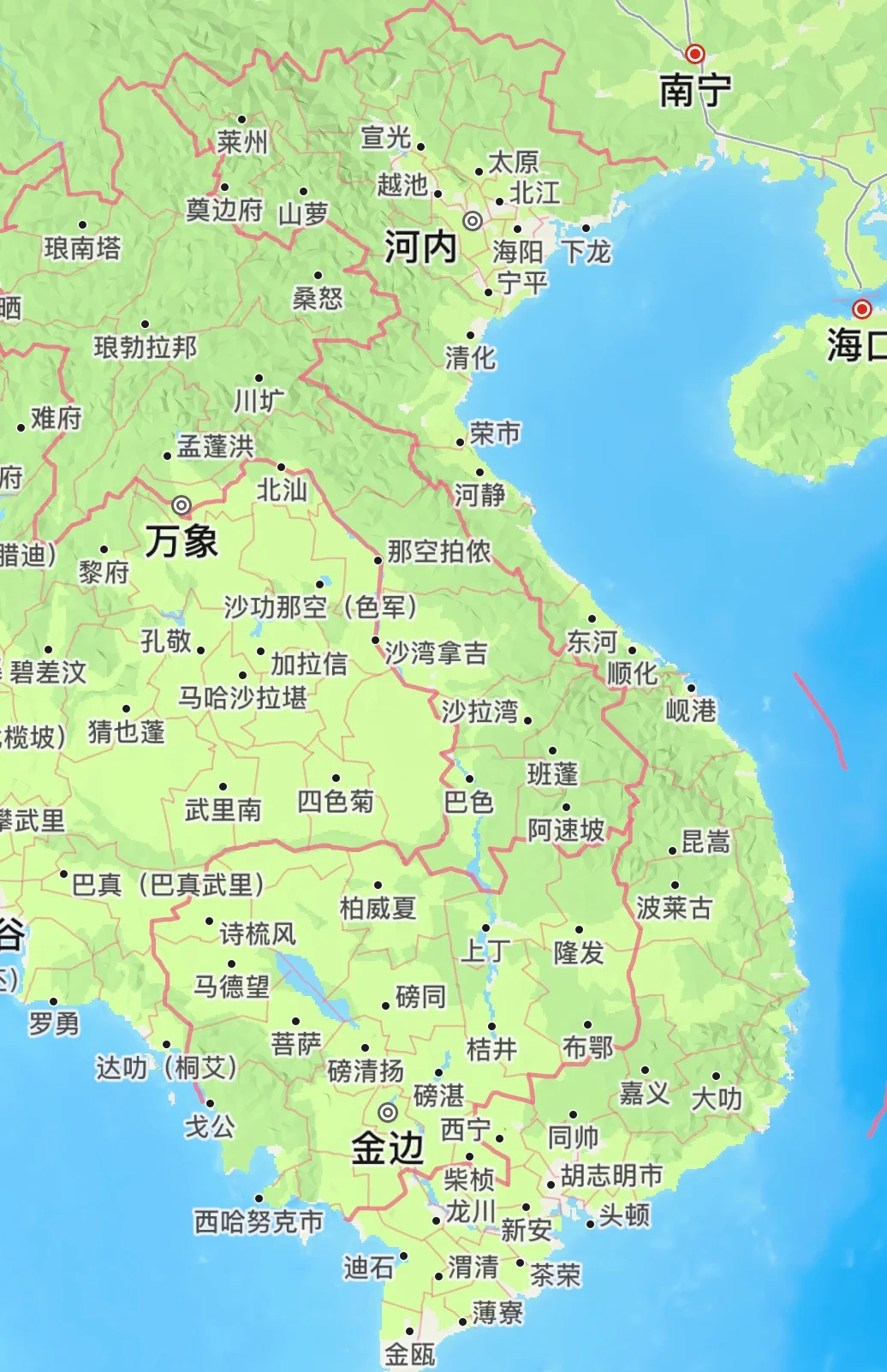 越南地图高清中文版全图