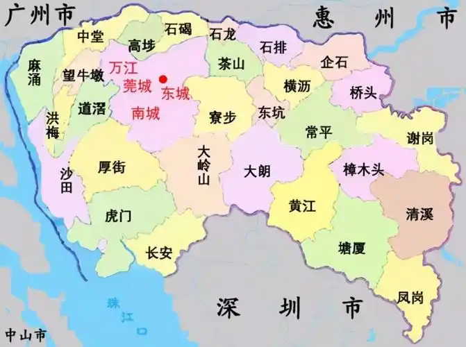 广东省东莞市地图全图