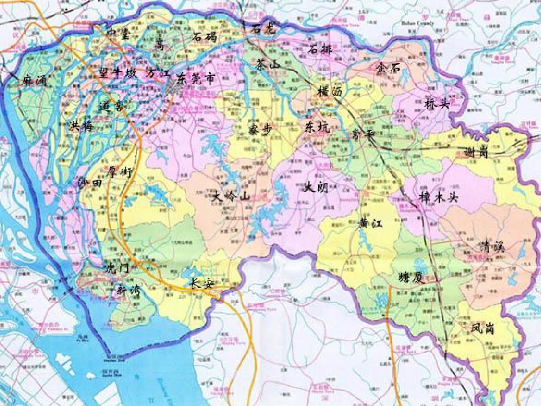 广东省东莞市地图全图