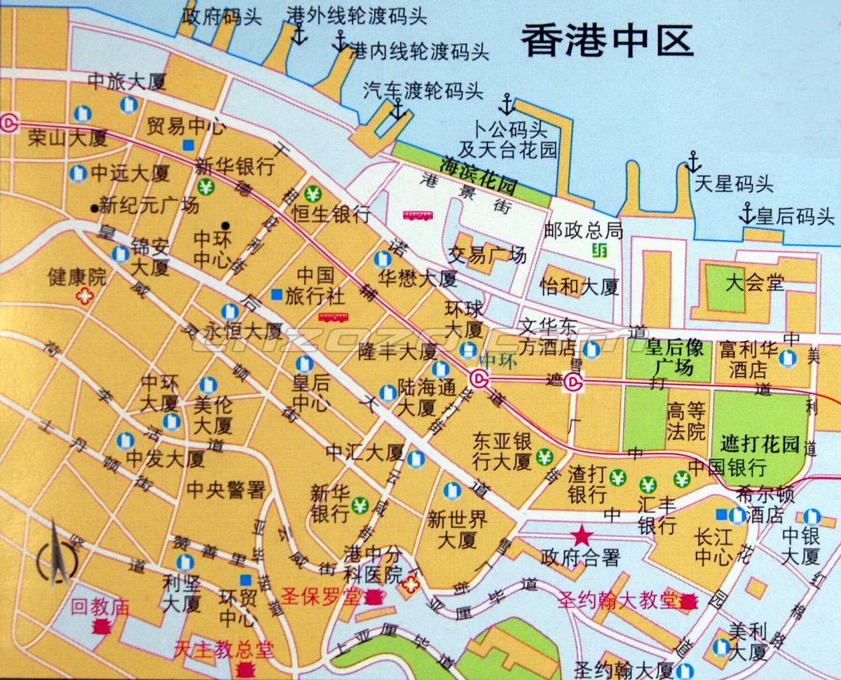 香港地图全图高清版