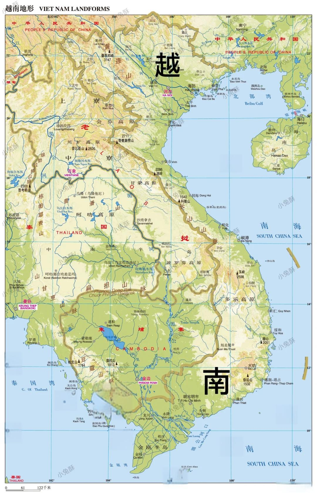 越南地图高清中文版全图