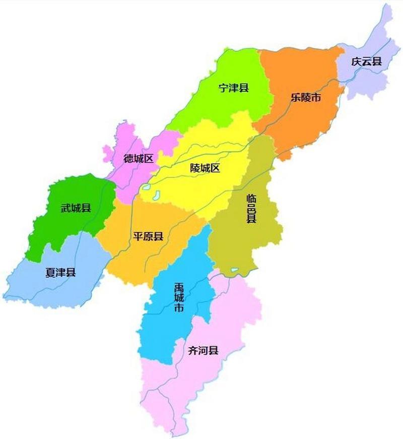 山东德州地图全图