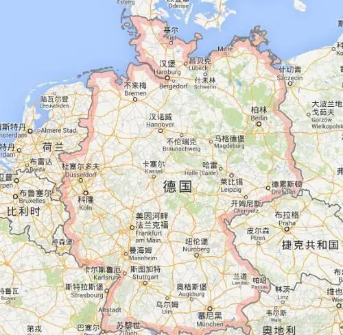 德国地图高清版大图