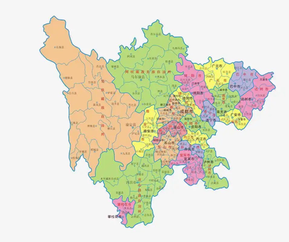 四川地图高清地图