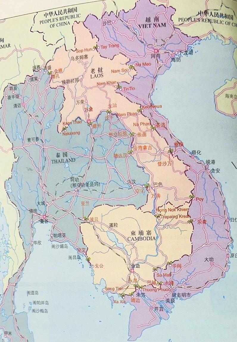 老挝地图高清版大图