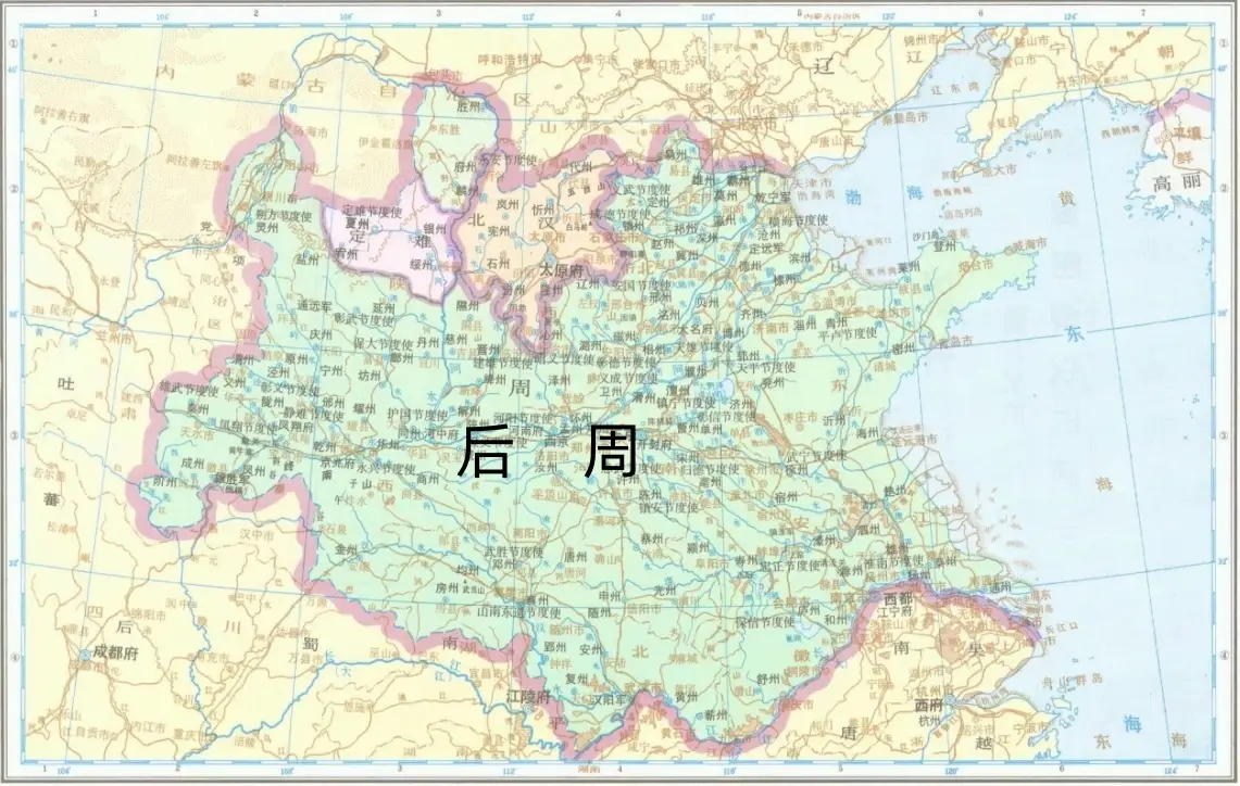 后周地图高清详细版大图
