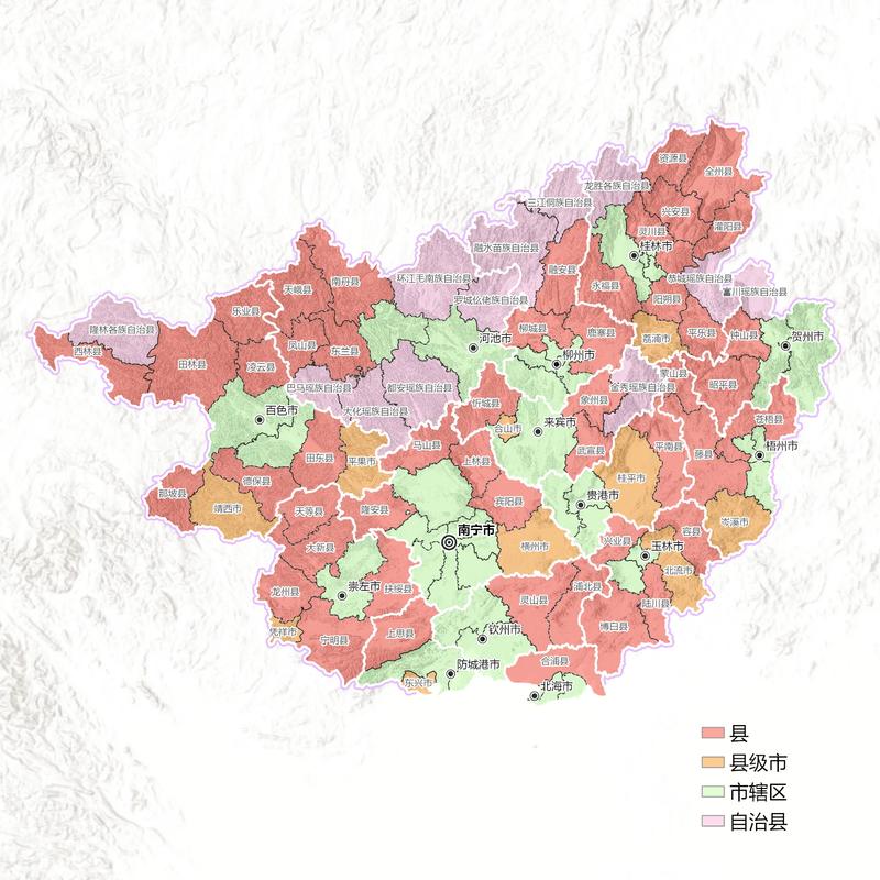 广西地形图高清版大图