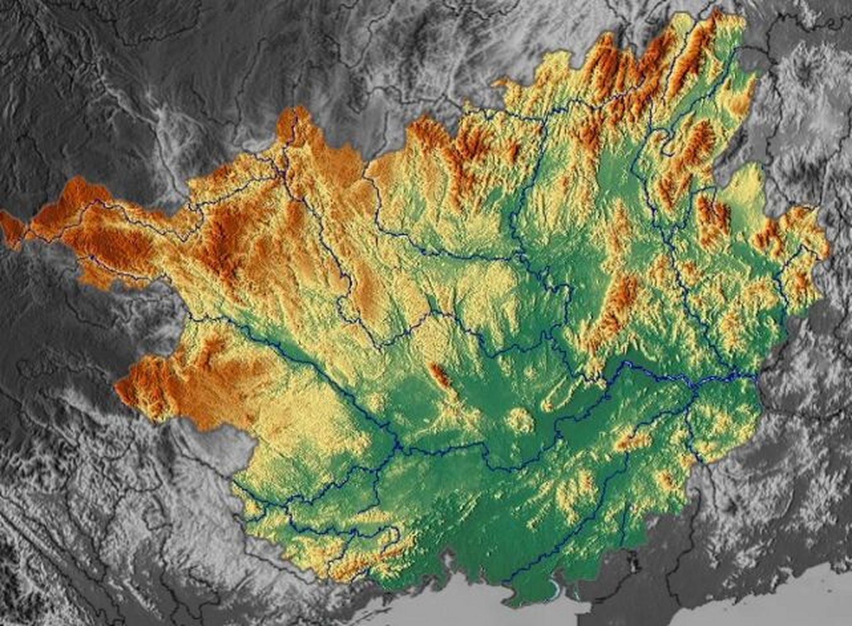 广西地形图高清版大图