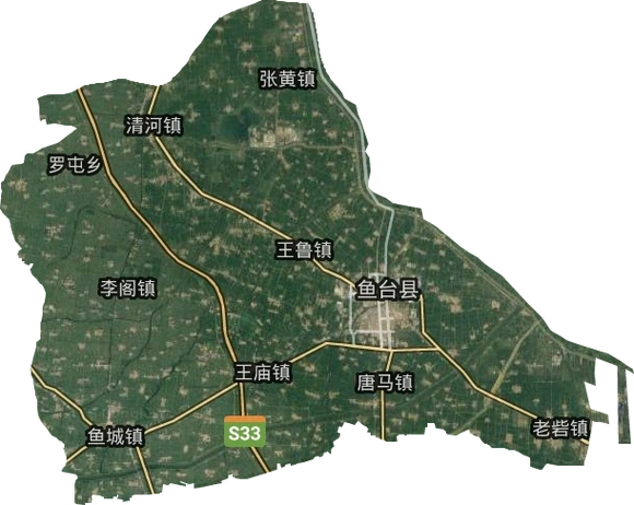 济宁鱼台地图