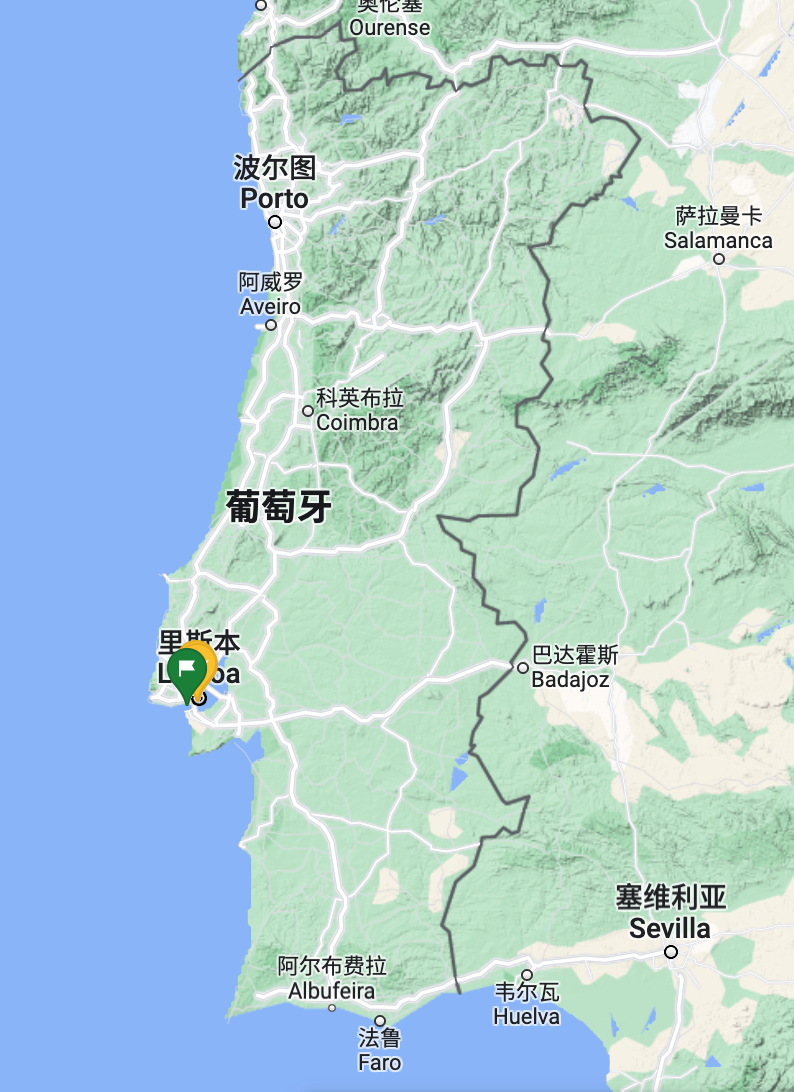葡萄牙国家地图