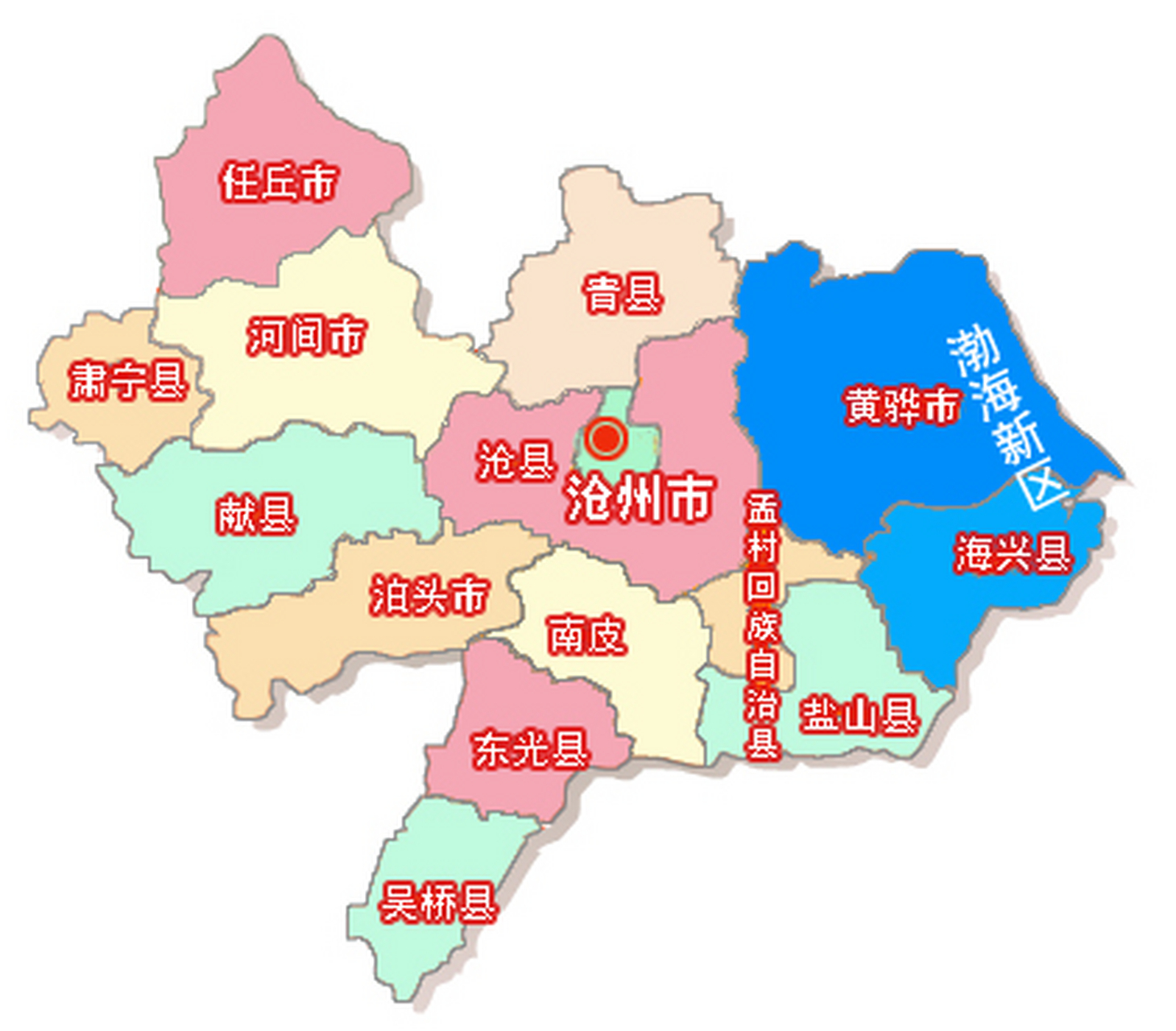 沧州地图高清版大图