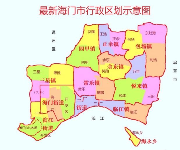 海门地图全图