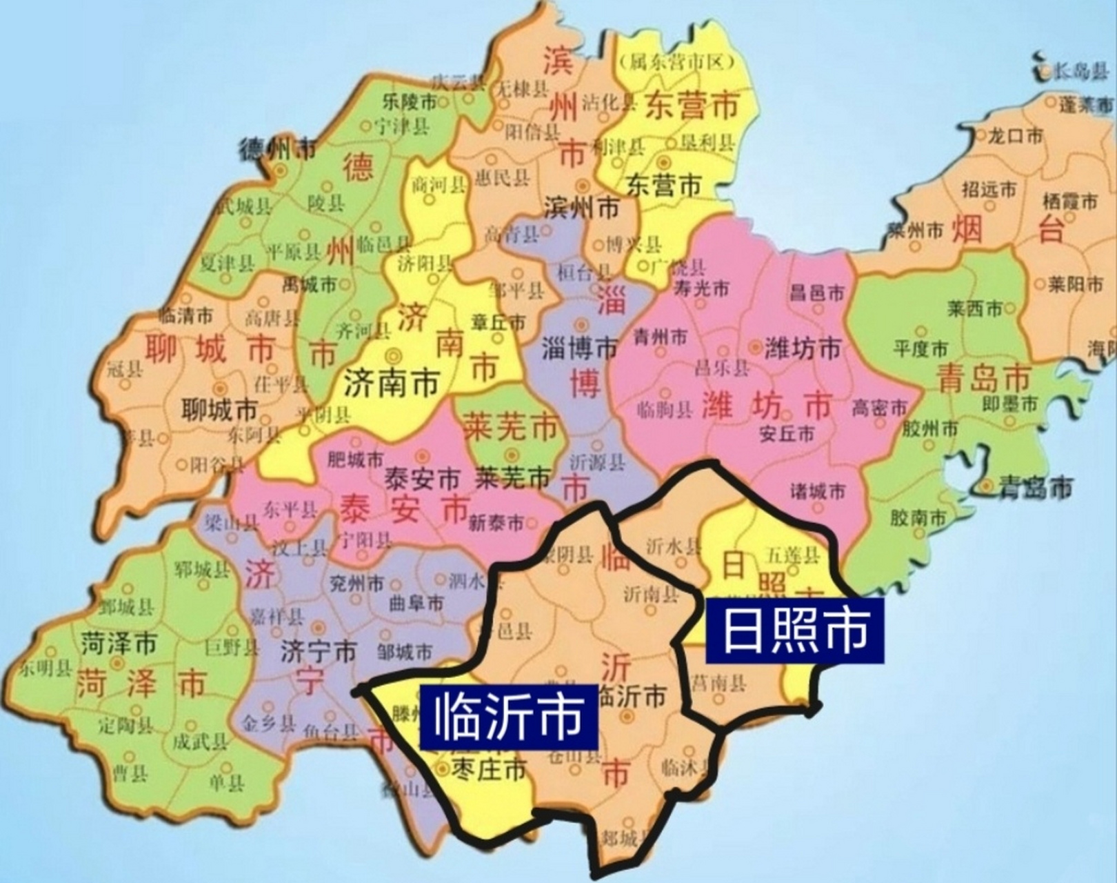 枣庄市地图高清版