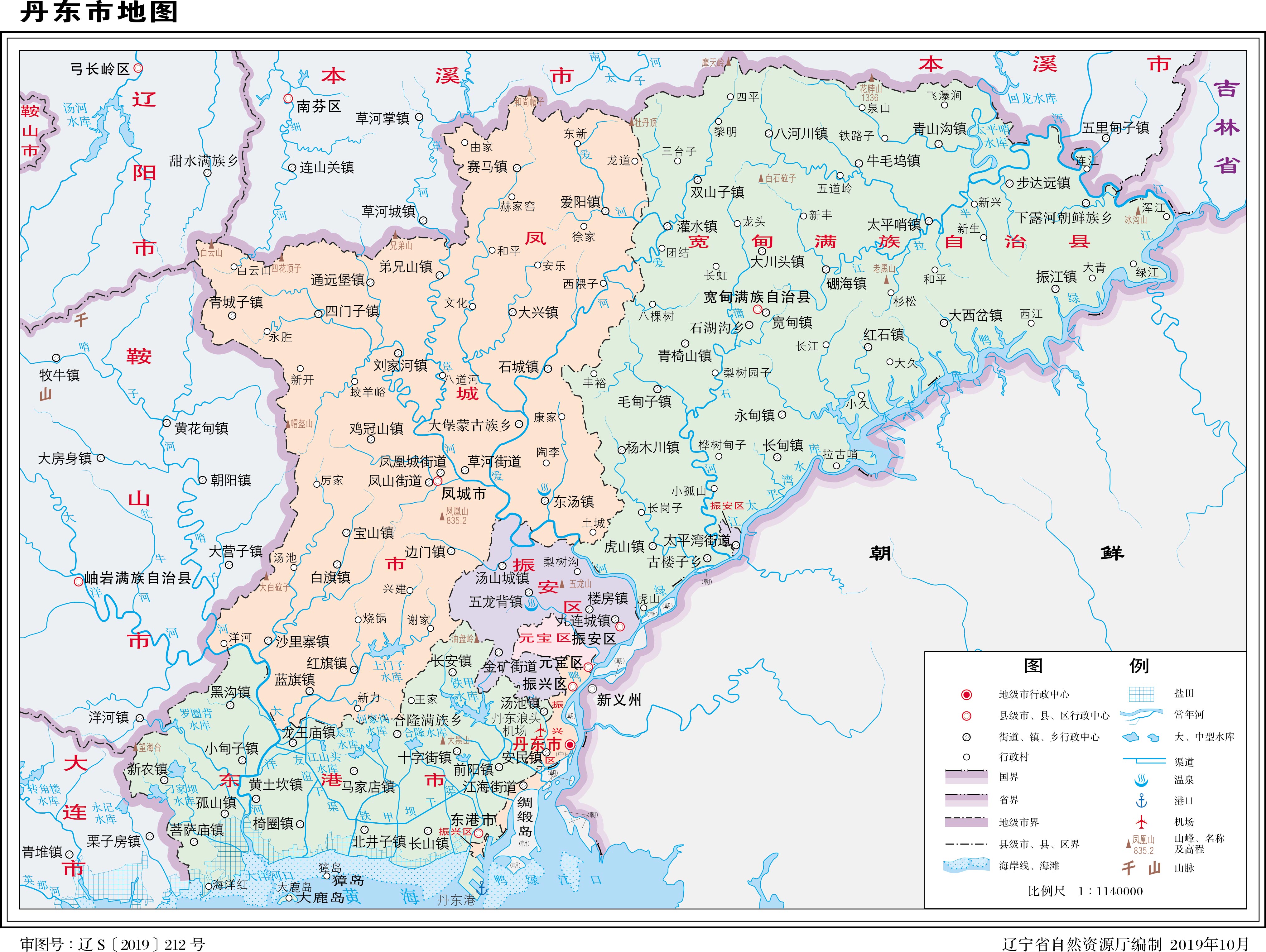 丹东地图全图
