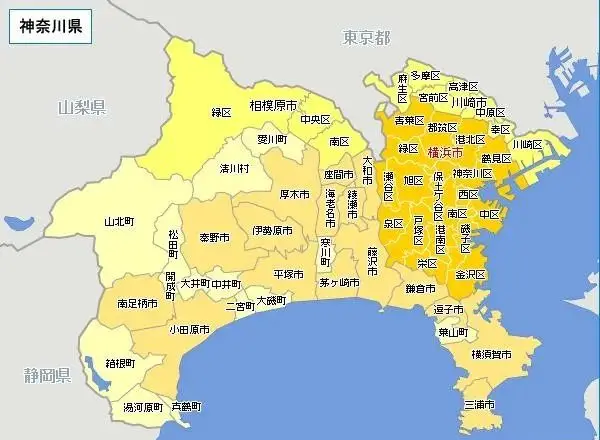 神奈川地图