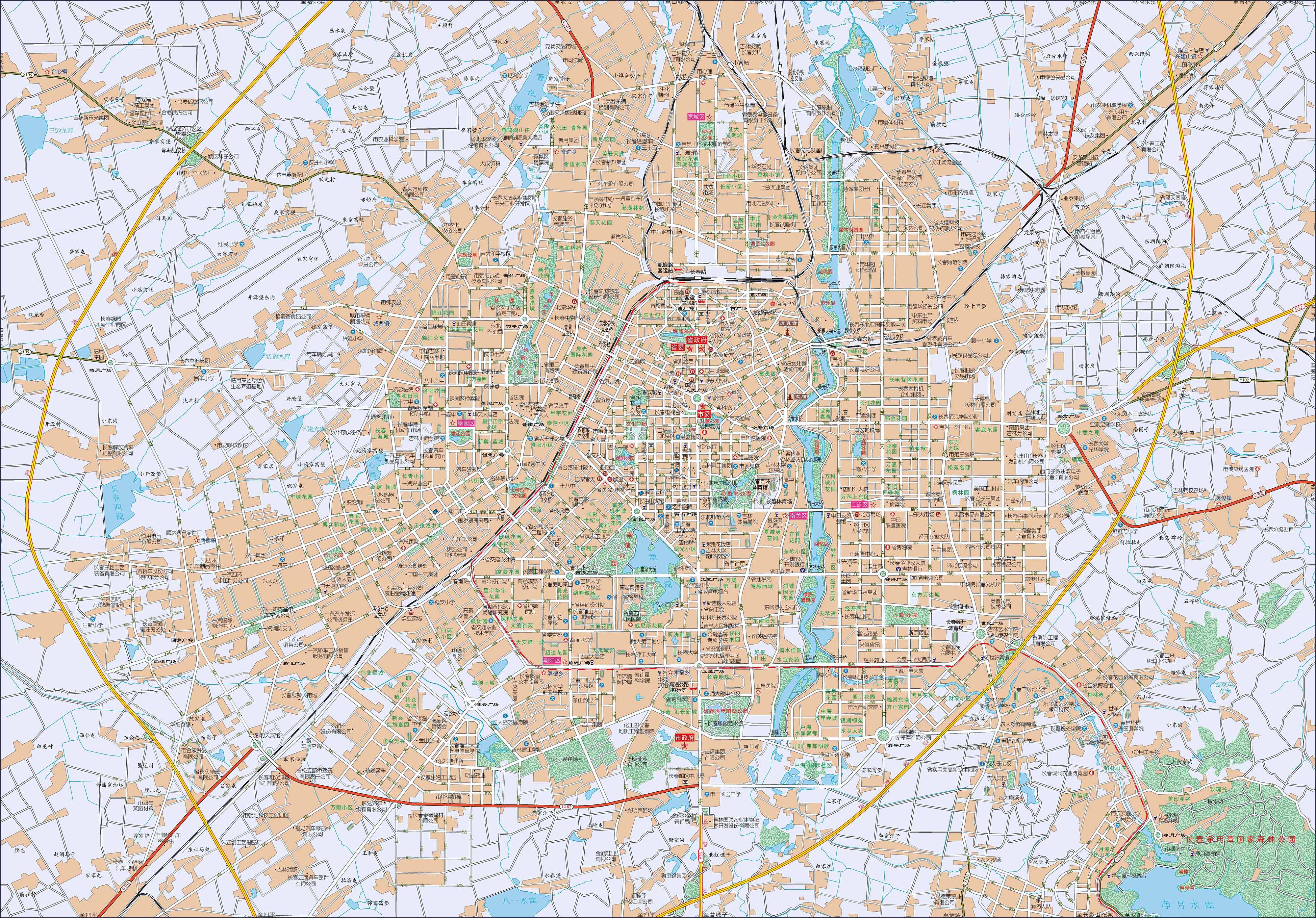长春市地图