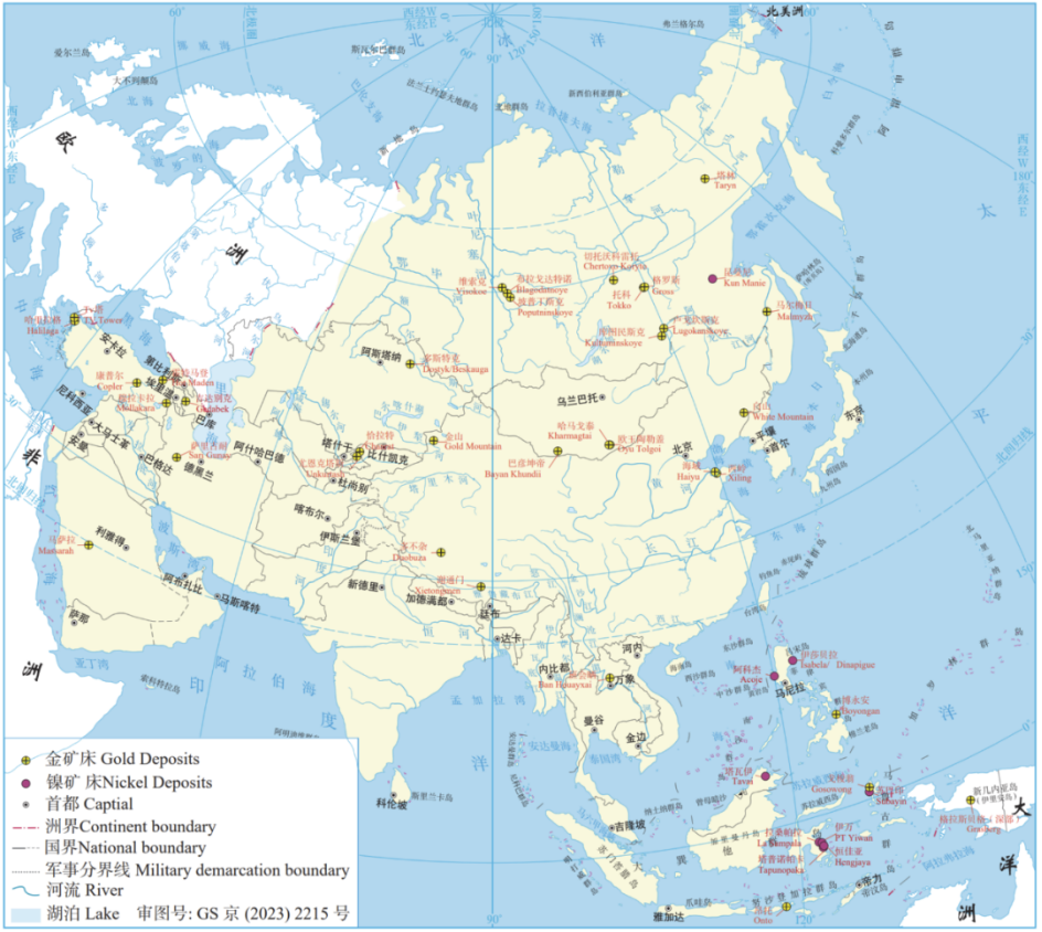 亚洲地图高清版大图电子版(中文)