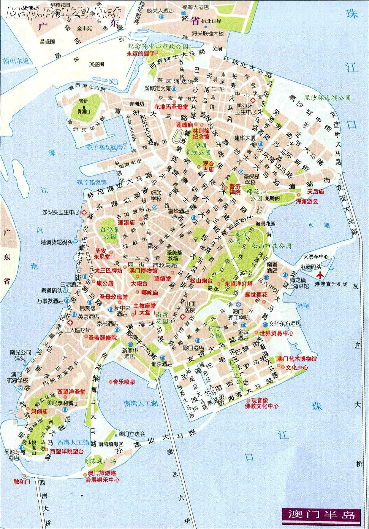 澳门地图全图