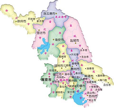 江苏省地图全图高清版
