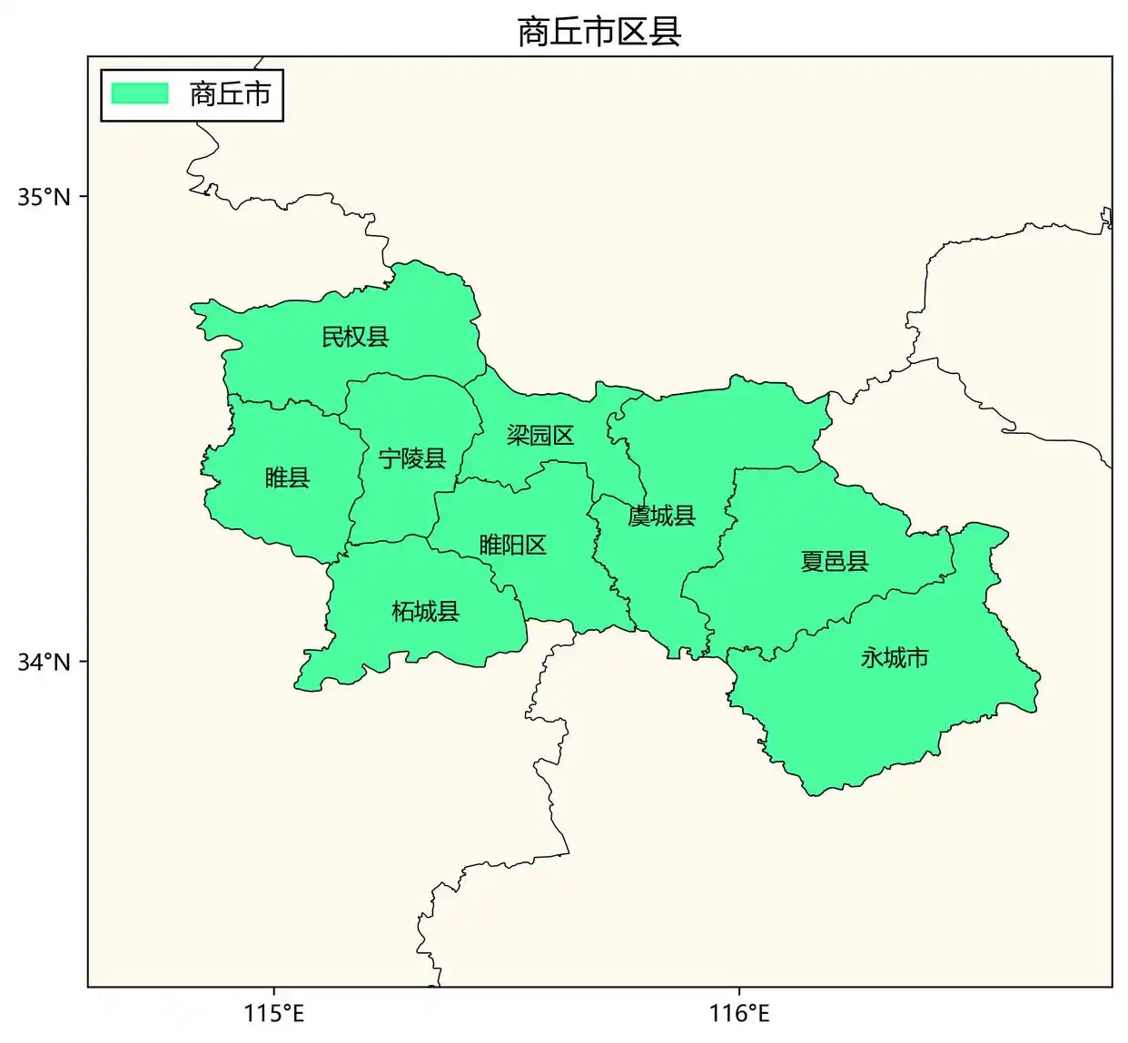 商丘地图