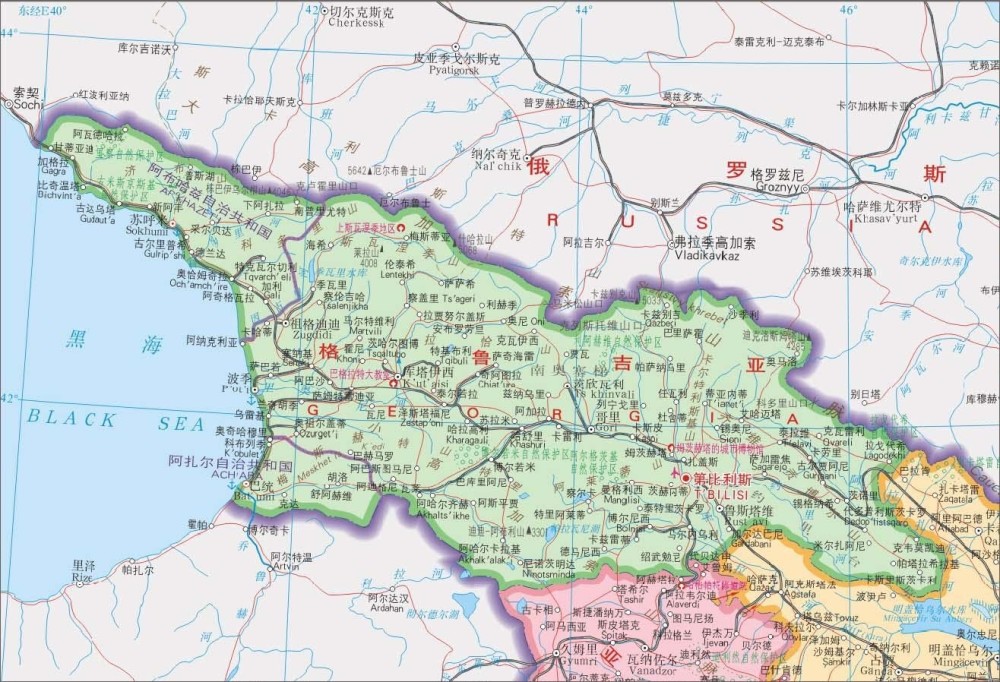 格鲁吉亚地图