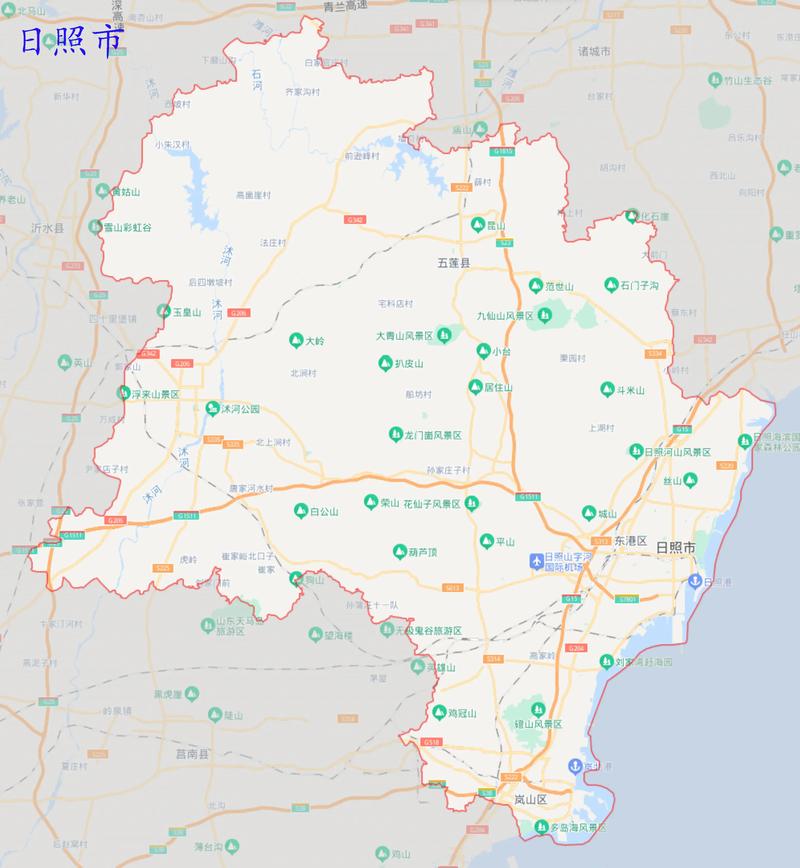 日照地图