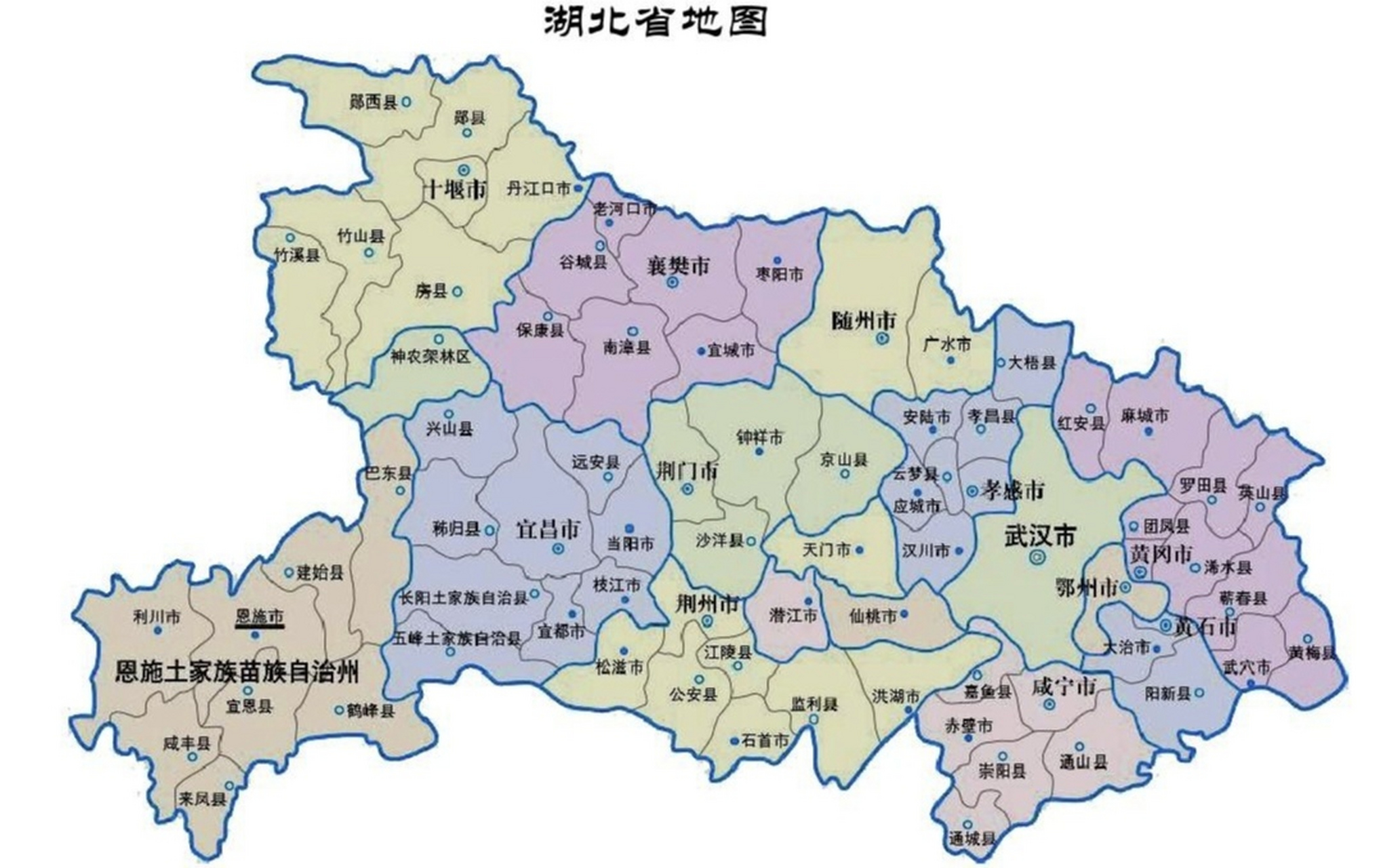 湖北地图高清版大图