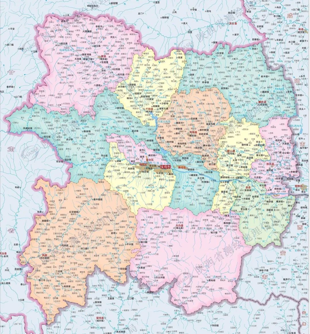宝鸡地图