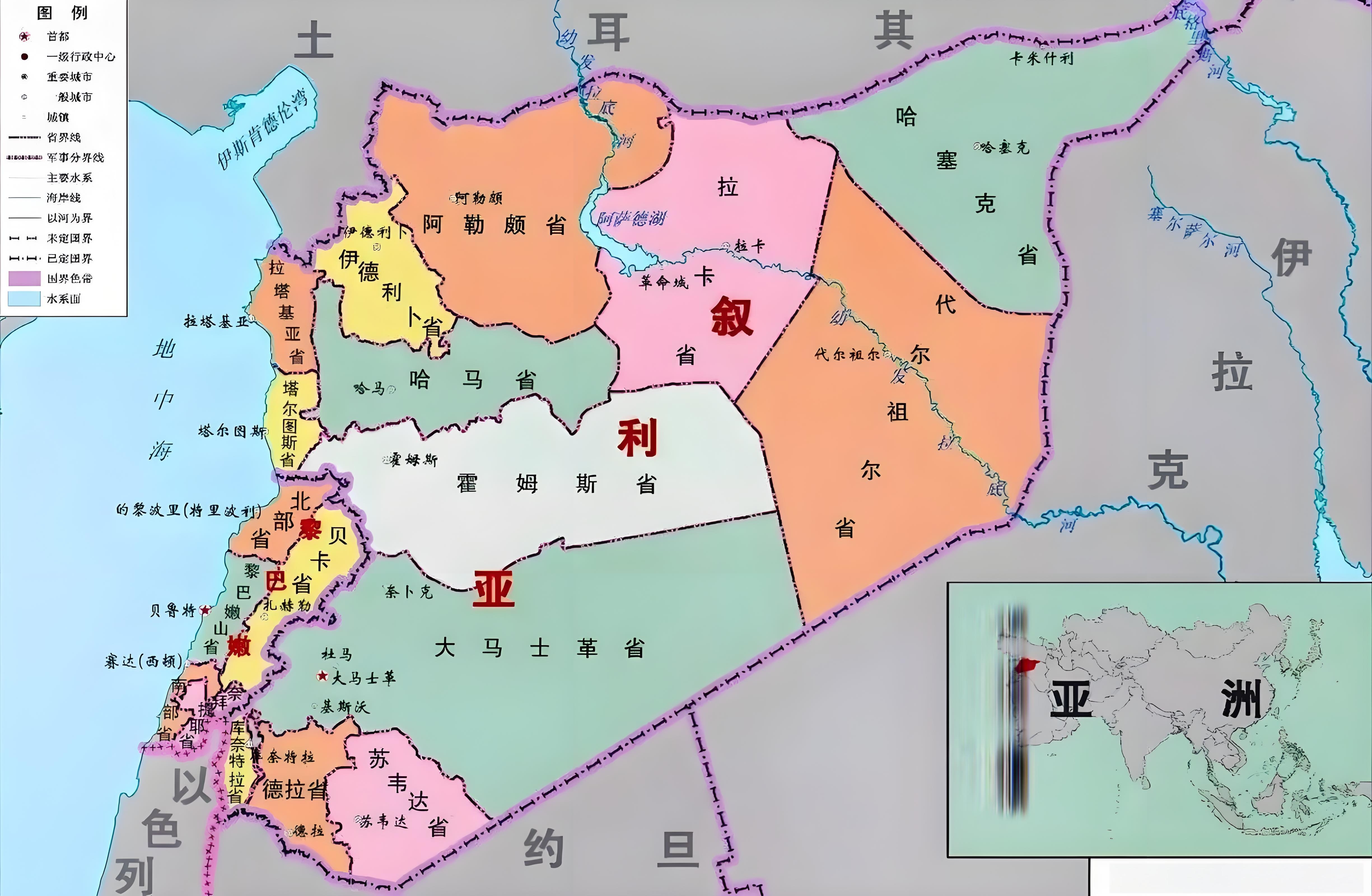 叙利亚地图