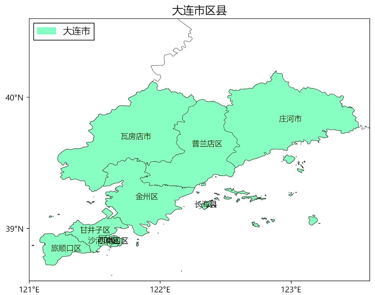 大连市地图