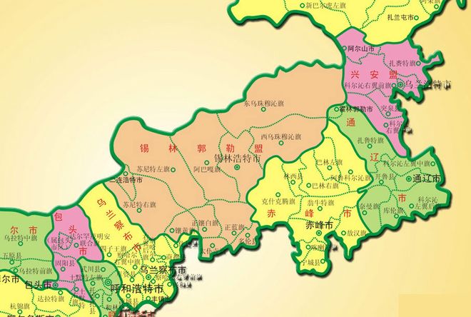 锡林郭勒盟地图
