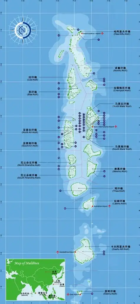 马尔代夫地图高清版