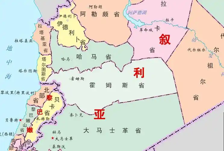 叙利亚地图