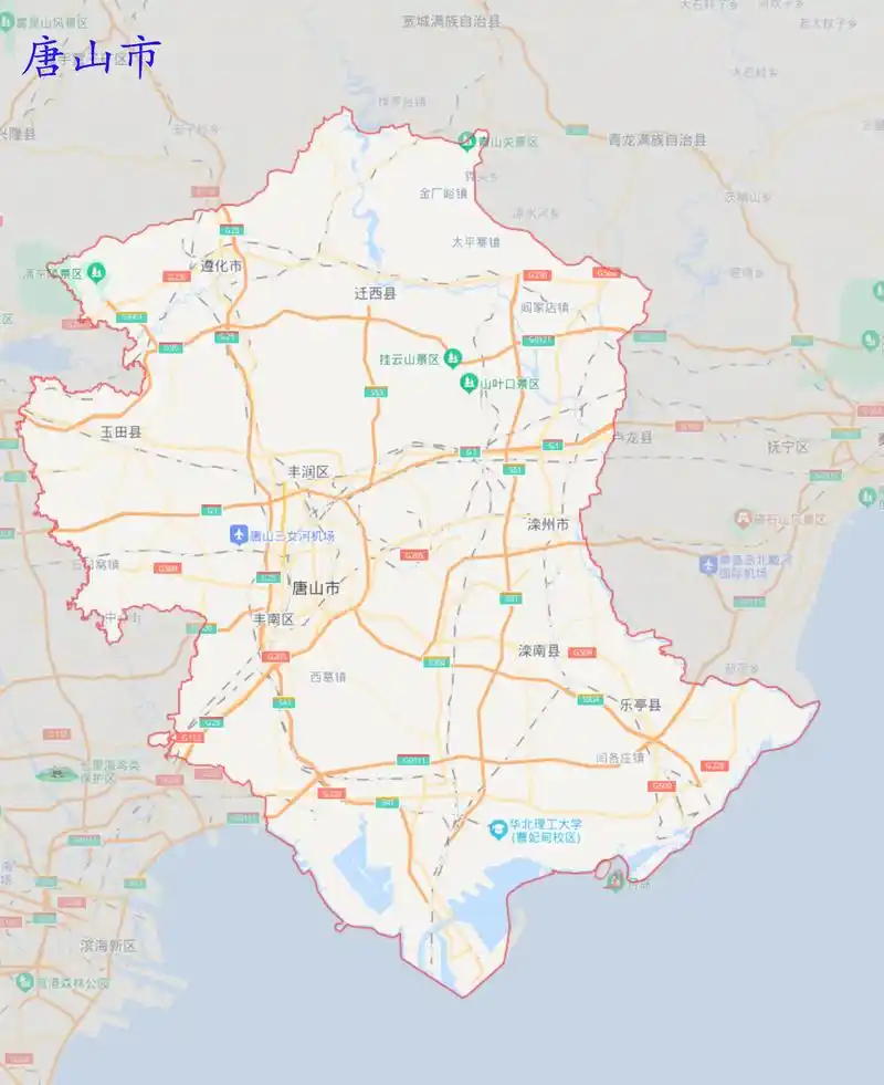 唐山市地图
